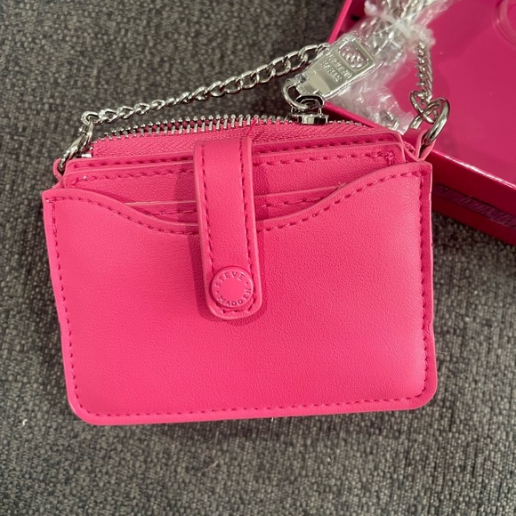 Steve Madden Pink Card Case Crossbody - Picture 2 of 3